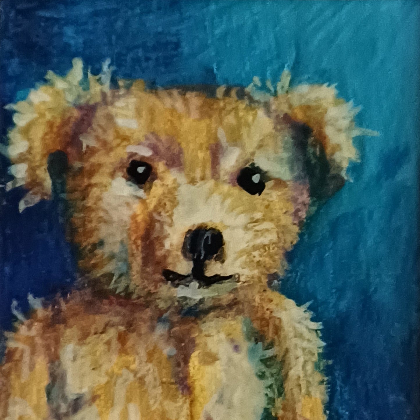 Edward Bear Miniature Oil Painting