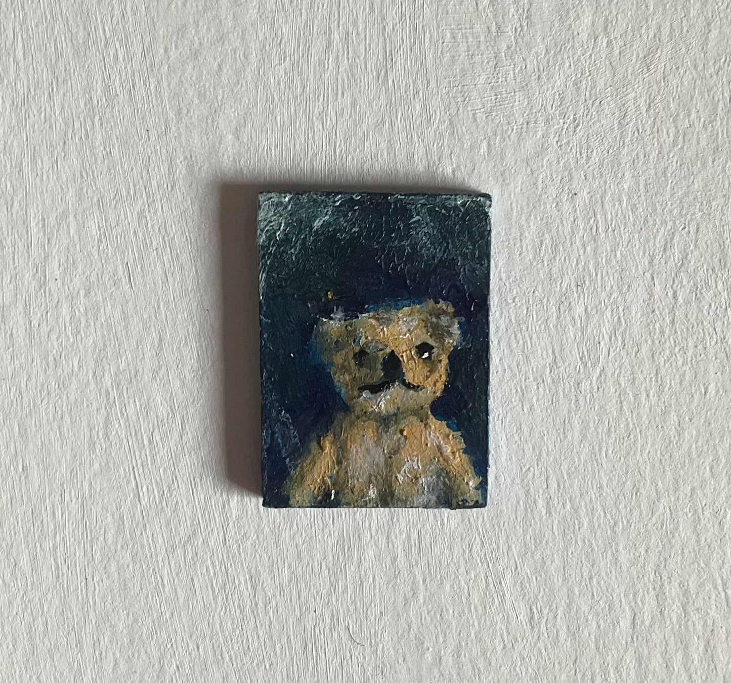 Little Bear Miniature Oil Painting